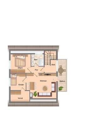 Grundriss Obergeschoss