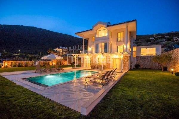 Luxury Seafront Villa with Private Pier in Kaş Kalkan
