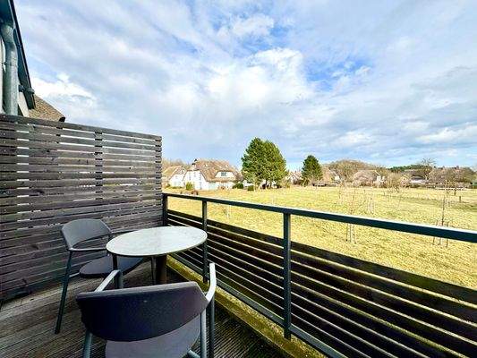 Balkon Blick ins Grüne