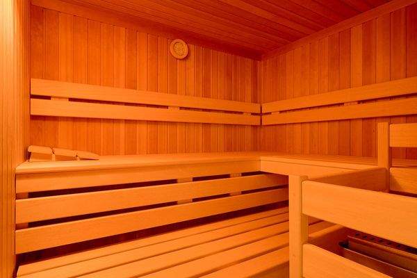 Blick in die Sauna