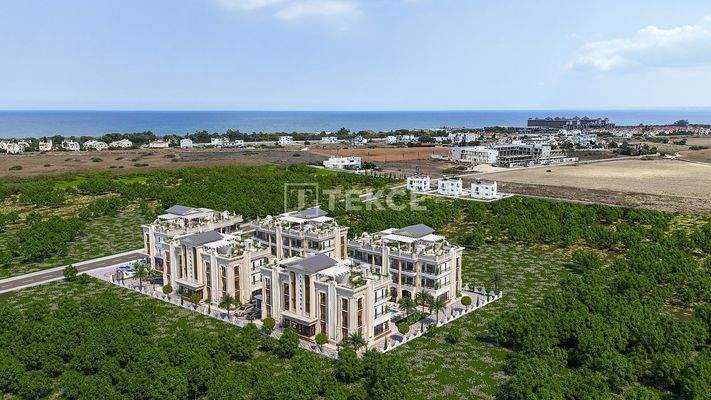 Apartments in Complex with Pool Near the Beach in İskele