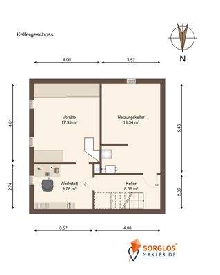 Grundriss Kellergeschoss