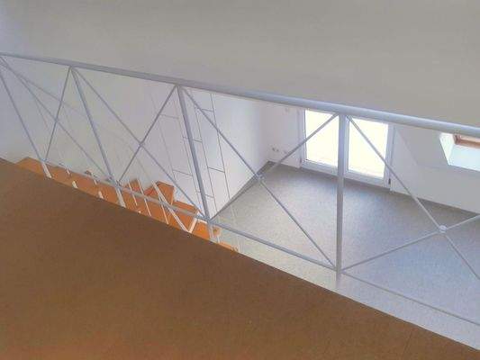 Galerie - Blick auf den Wohnbereich