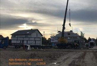 Rohbau 1. Stelltag