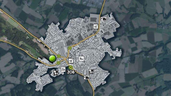 Lageplan Stadt Werther