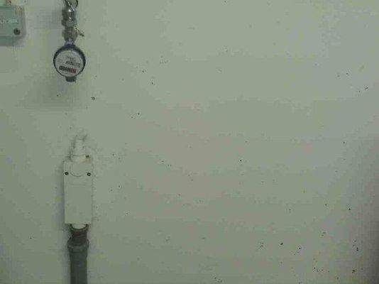 Waschmaschinenanschluß im Waschraum