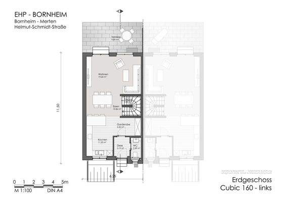 Grundriss Cubic 160 EG Links