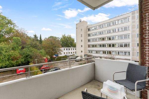 Balkon vor dem Aufenthaltsraum.