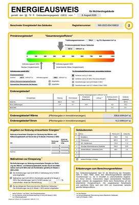 Energieausweis Gewerbe