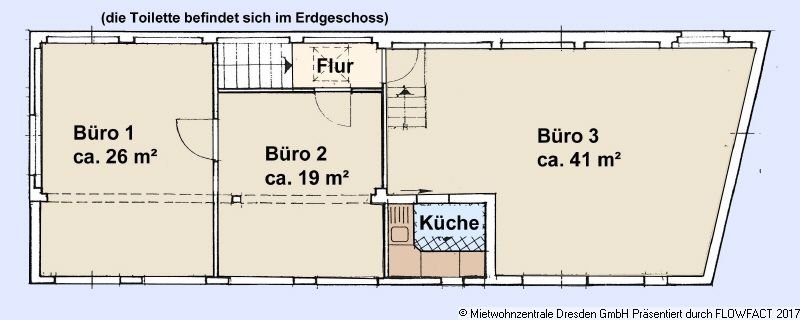 Grundriss - Büroetage in Coschütz