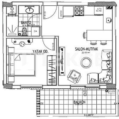 Apartments in a Complex with Pool in Aksu Antalya