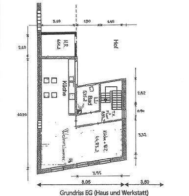 Grundriss EG Vorderhaus