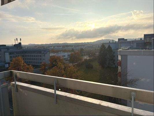 Fernblick vom Balkon