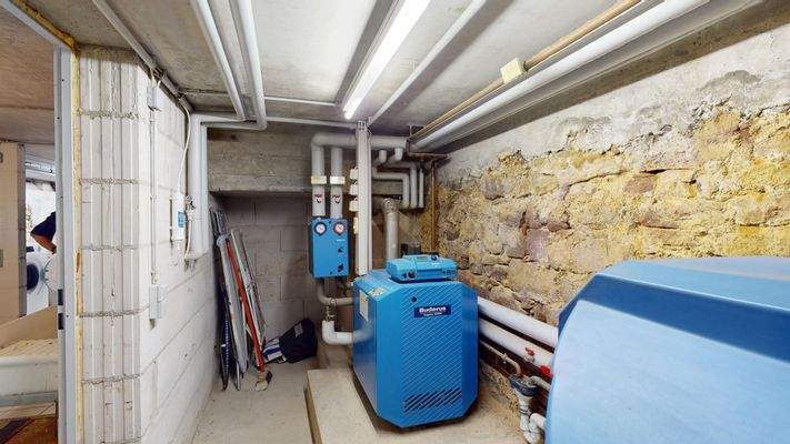 Modernes 1FH, UG Heizung