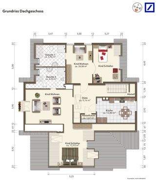 Grundriss Stadtvilla DG