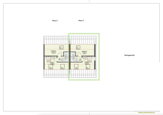 Grundriss Dachgeschoss (REH 4) 