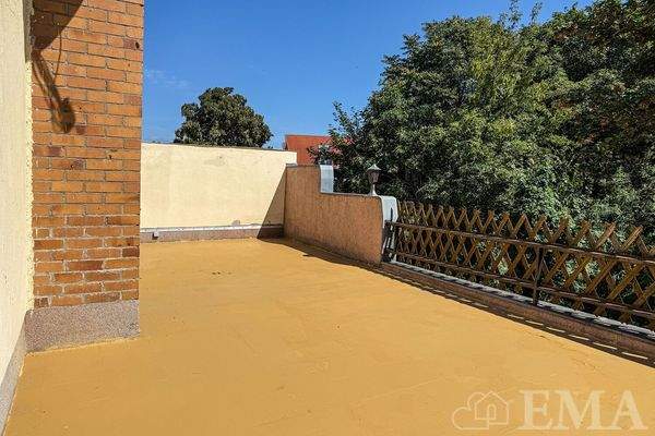 Blick auf die Dachterrasse
