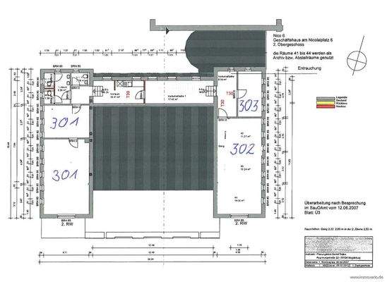 Grundriss Dachgeschoss Nicolaiplatz
