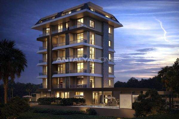 Luxury Sea View Flats with Communal Pool in Alanya Kestel