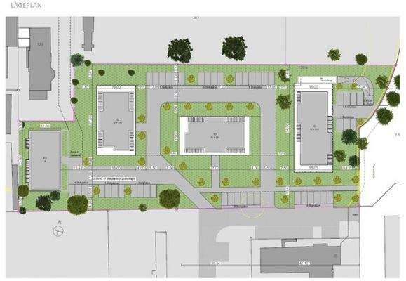 Freiflächen- und Lageplan