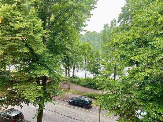 Blick aus dem Wohnzimmerfenster