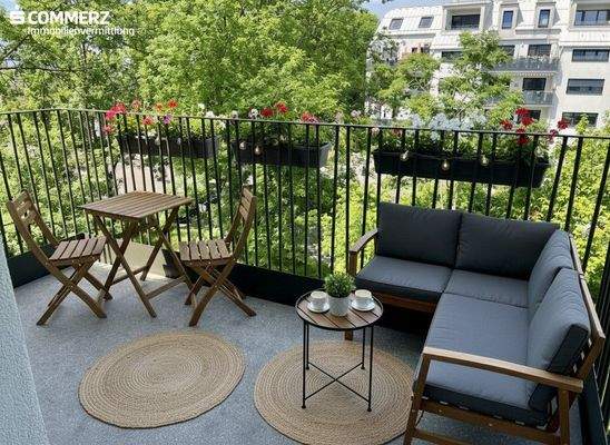 Beispiel-Gestaltung Balkon (KI-generiert)