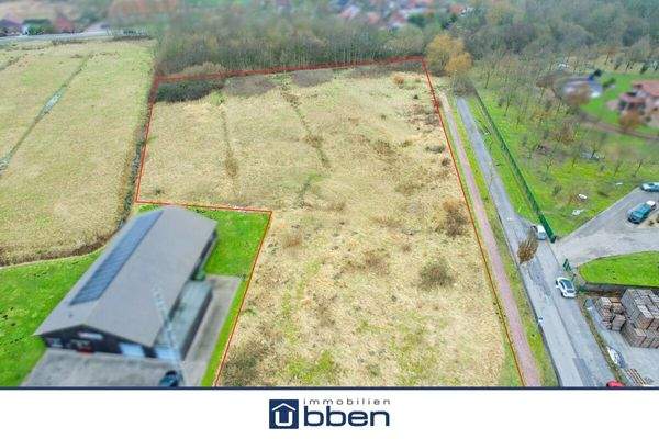 Blick auf das Grundstück