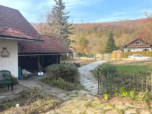 Gartenhaus und Carport, Ausrichtung Nordwest