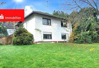 Gartenseite vom 170 m² großem EFH mit Einliegerwohnung