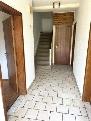 Eingang Flur über Terrasse im Hof 