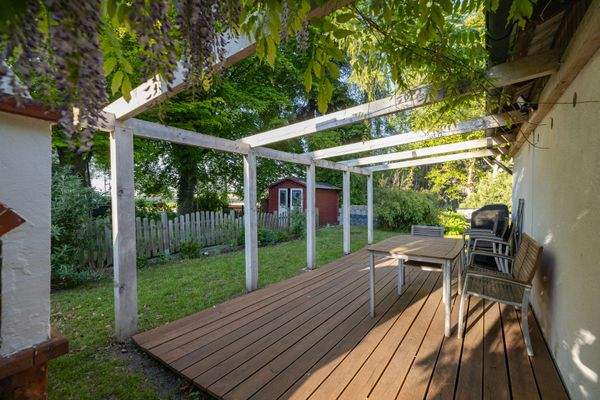 Blick auf die Terrasse