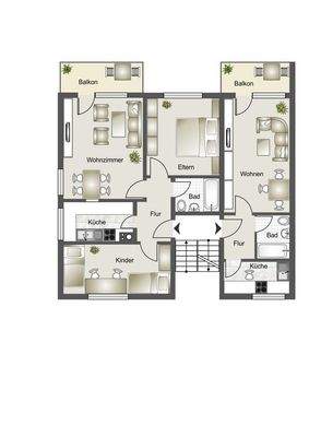 Grundriss Obergeschoss