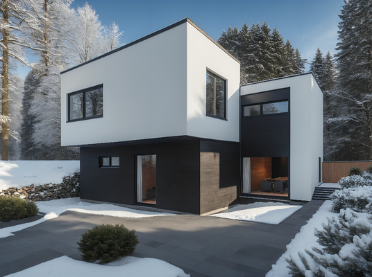 Straßenseite Winter Beispiel