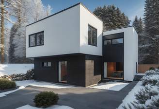 Straßenseite Winter Beispiel