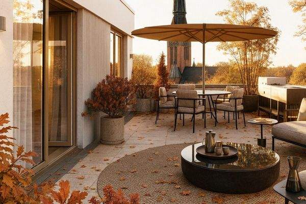 Dachterrasse Herbst
