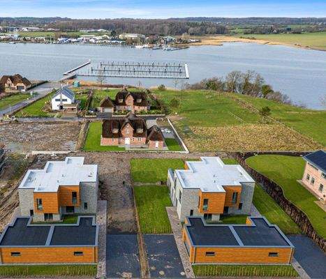 Blick auf die Villen