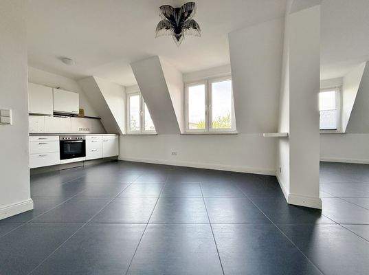 Wohn-/Koch- und Essbereich