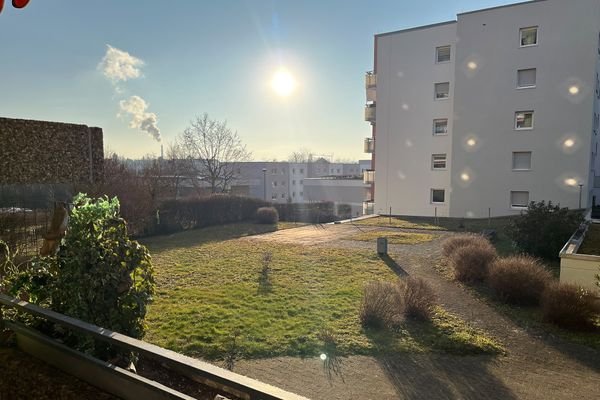 Blick vom Balkon