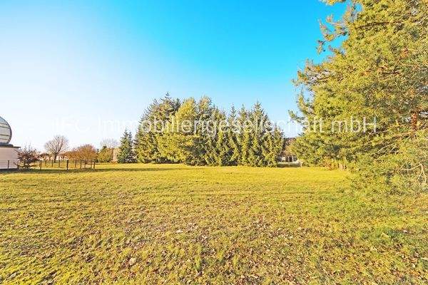 Blick auf das Grundstück