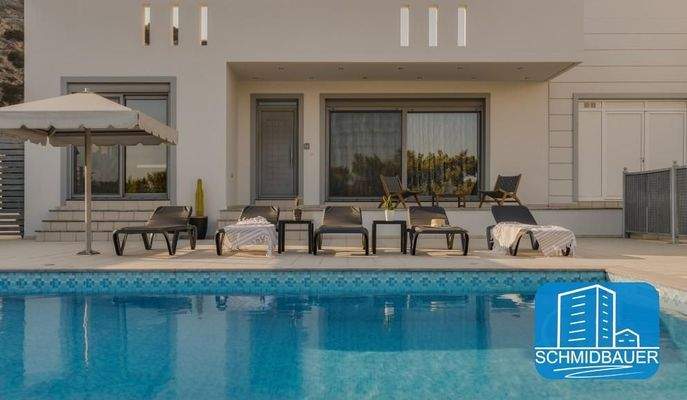 Kreta, Agios Ioannis: Zwei moderne Villen mit Meerblick in Ostkreta