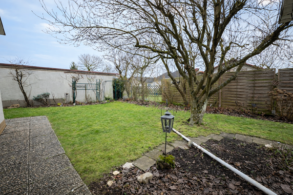 Herbstliche Gartenansicht im Vorhof