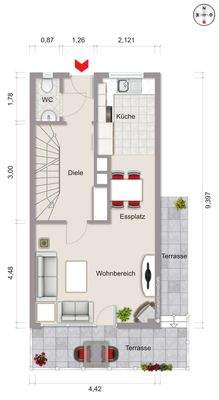 Grundriss Erdgeschoss