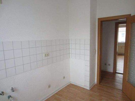 Küche mit Fliesenspiegel