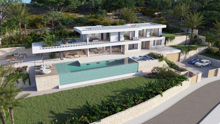 Baugrundstück mit Projekt und Lizenz zu verkaufen in Sa Coma, Bunyola, Mallorca