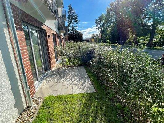 Sonnige Terrasse am Leuchtgaswerk