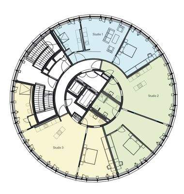 Turm_21a_Grundriss_9. OG_farbig