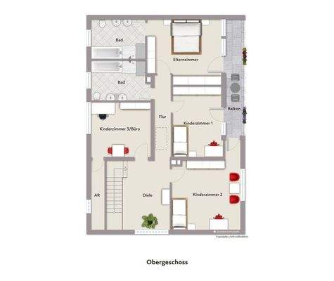 mit Beispielmöblierung