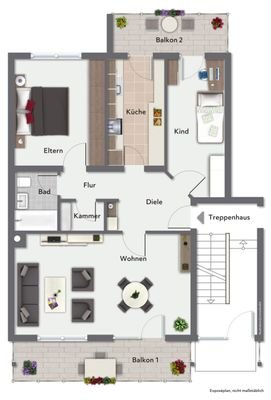 Wohnungsgrundriss