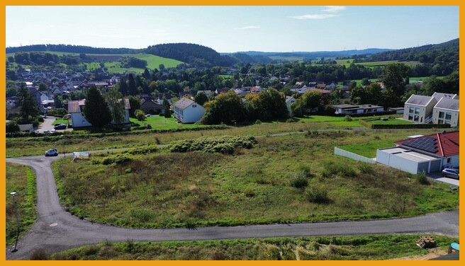 Blick auf das Baugebiet