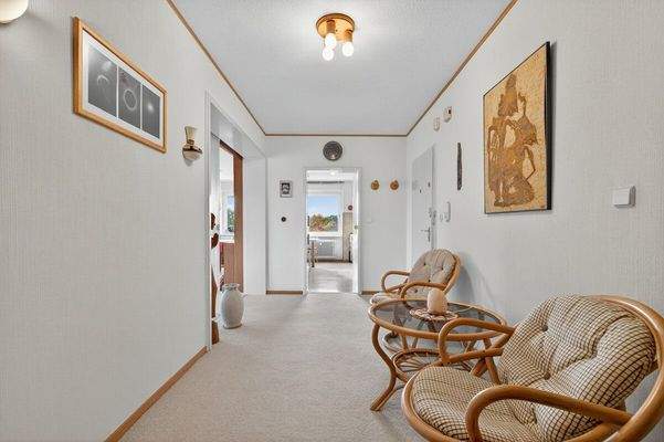 Aussicht vom hinteren Teil des Flures